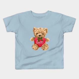 Let's Share Love - Bear Kids T-Shirt